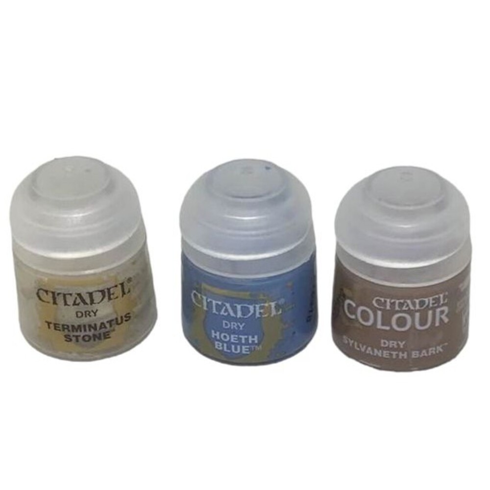 Citadel Colour Paint DRY Hoeth Blue Sylvaneth Bark Terminator Stone Lot 3 NEW